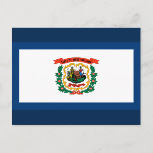 Postal Bandera del Estado de Virginia Occidental
