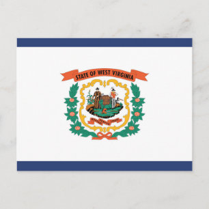 Postal Bandera del Estado de Virginia Occidental, Estados