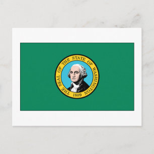 Postal Bandera del Estado de Washington