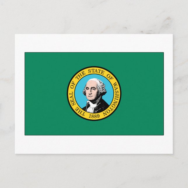 Postal Bandera del Estado de Washington (Anverso)