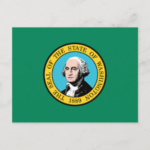 Postal Bandera del Estado de Washington
