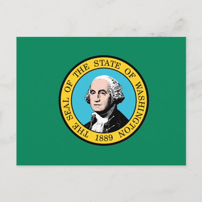 Postal Bandera del Estado de Washington (Anverso)