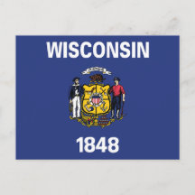Bandera del estado de Wisconsin Marinero Minero Ar