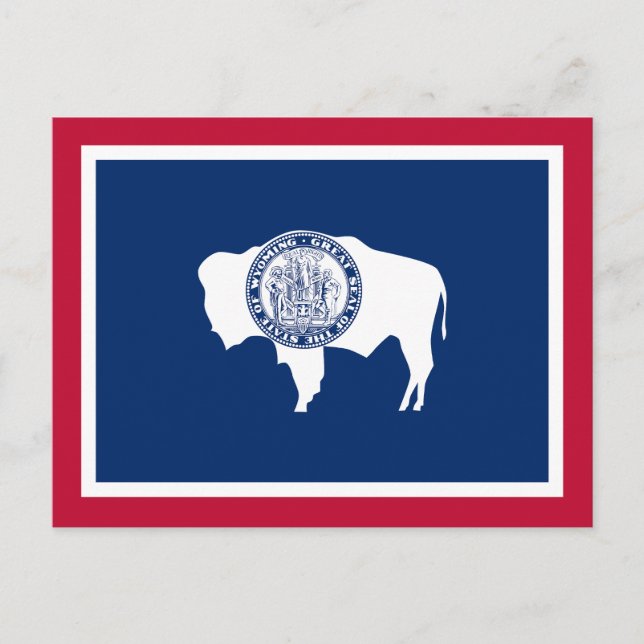 Postal Bandera del estado de Wyoming (Anverso)