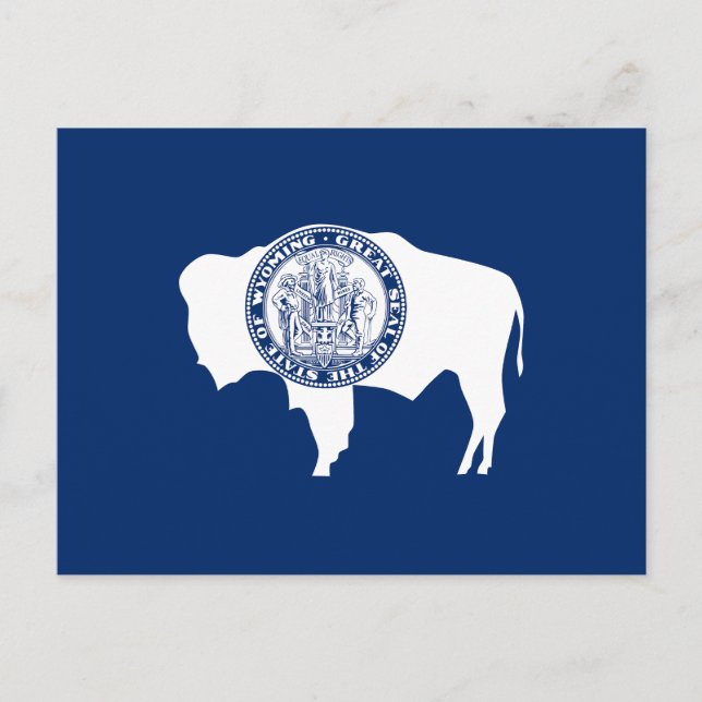 Postal Bandera del estado de Wyoming (Anverso)