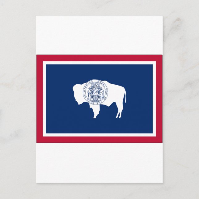 Postal Bandera del estado de Wyoming (Anverso)