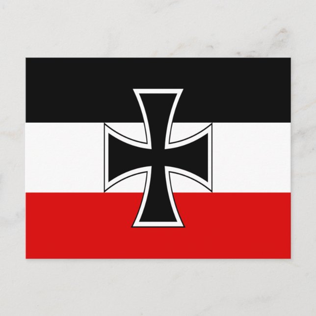 Postal Bandera del Imperio Alemán (Anverso)