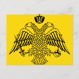 Postal Bandera del Imperio Bizantino