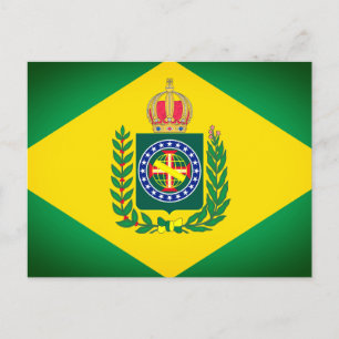 Postal Bandera del Imperio de Brasil