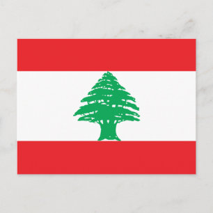Postal Bandera del Líbano