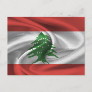 Postal Bandera del Líbano