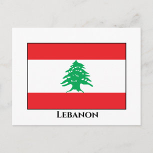 Postal Bandera del Líbano (libanesa)
