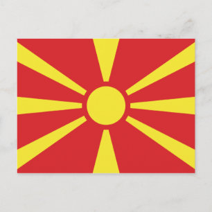 Postal Bandera del Norte de Macedonia
