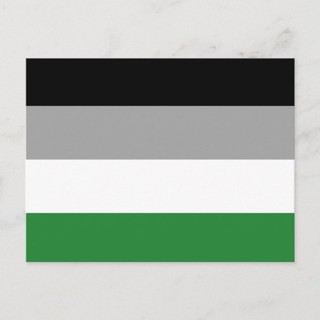 Postal Bandera del Orgullo Androfílico (Anverso)