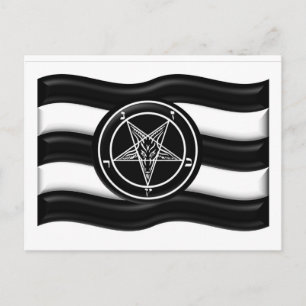Postal Bandera del Orgullo de Baphomet