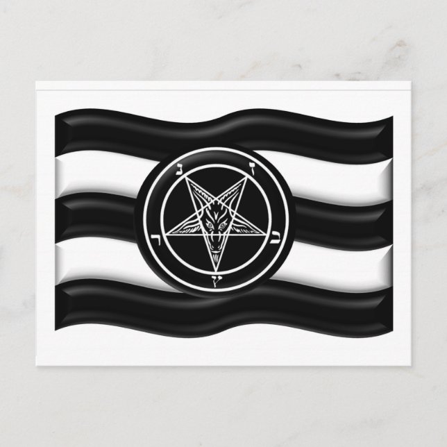 Postal Bandera del Orgullo de Baphomet (Anverso)