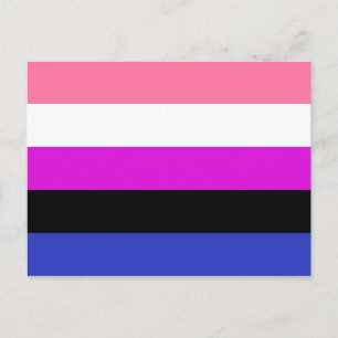 Postal Bandera del Orgullo de Gélulos