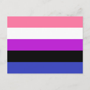 Postal Bandera del Orgullo de Gélulos