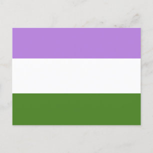 Postal Bandera del Orgullo de Género