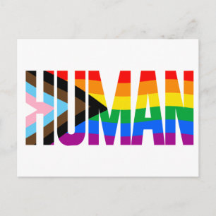 Postal Bandera del Orgullo de Inclusividad Humana