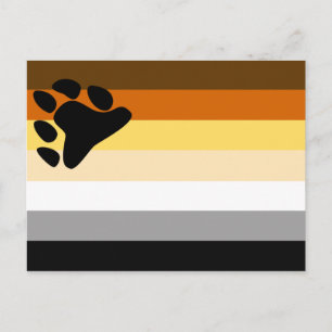 Postal Bandera del Orgullo de Osos