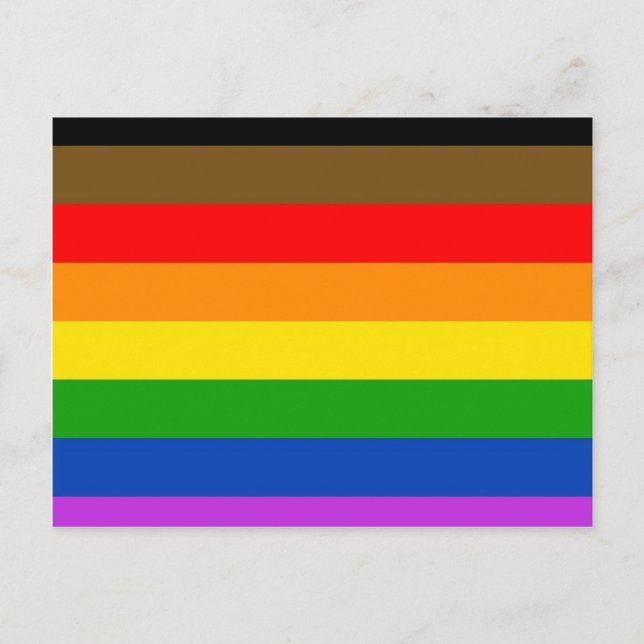 Postal Bandera del orgullo de Philadelphia (Anverso)