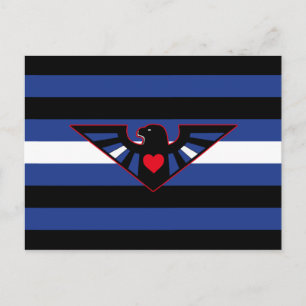 Postal Bandera del Orgullo del Águila de Cuero