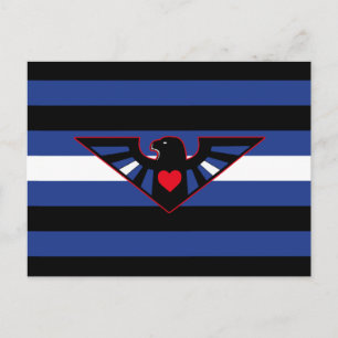 Postal Bandera del Orgullo del Águila de Cuero
