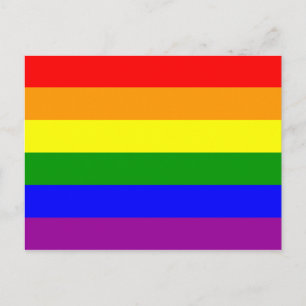 Postal Bandera del Orgullo Gay