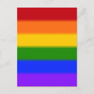 Postal Bandera del orgullo gay caído