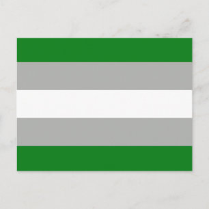 Postal Bandera del Orgullo Grisromántico