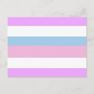 Postal Bandera del Orgullo Intersexual