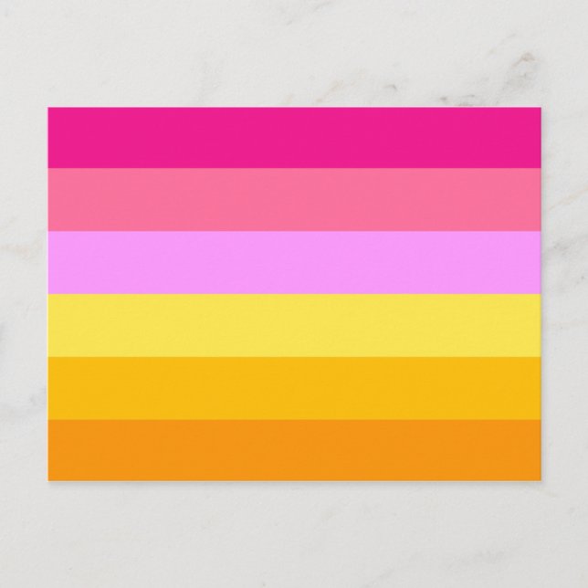Postal Bandera del Orgullo Lesbiano (Alba) (Anverso)