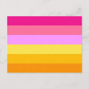 Postal Bandera del Orgullo Lésbico (Alba)