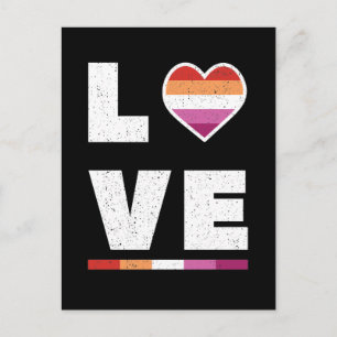 Postal Bandera del Orgullo Lésbico LGBTQ Molesta Amor Gru