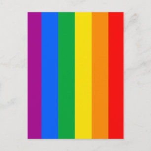 Postal Bandera del Orgullo LGBTQ+ Arcoíris