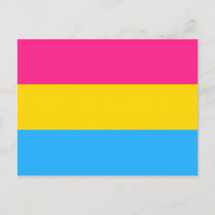 Postal Bandera del Orgullo Pansexual