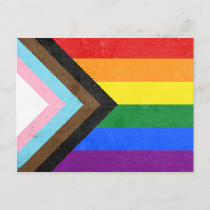 Postal Bandera del Orgullo Progresista