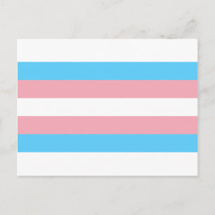 Postal Bandera del Orgullo Transgénero - Arcoiris LGBT