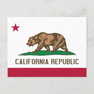 Postal Bandera del oso de la República de California: Est