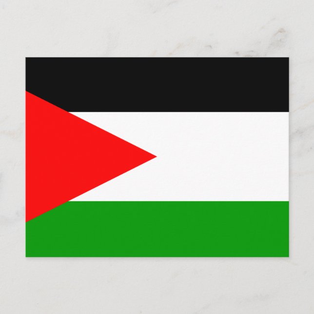 Postal Bandera del país de Jordania (Anverso)