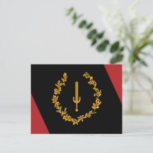Postal Bandera del patrimonio estadounidense negro