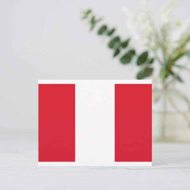 Postal Bandera del Perú (Anverso de pie)