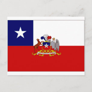 Postal Bandera del presidente de Chile
