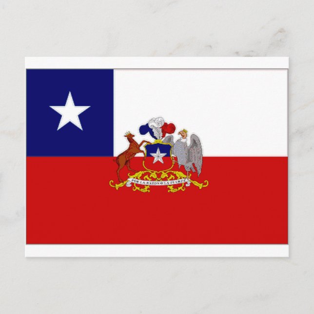 Postal Bandera del presidente de Chile (Anverso)