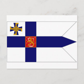 Postal Bandera del presidente de Finlandia