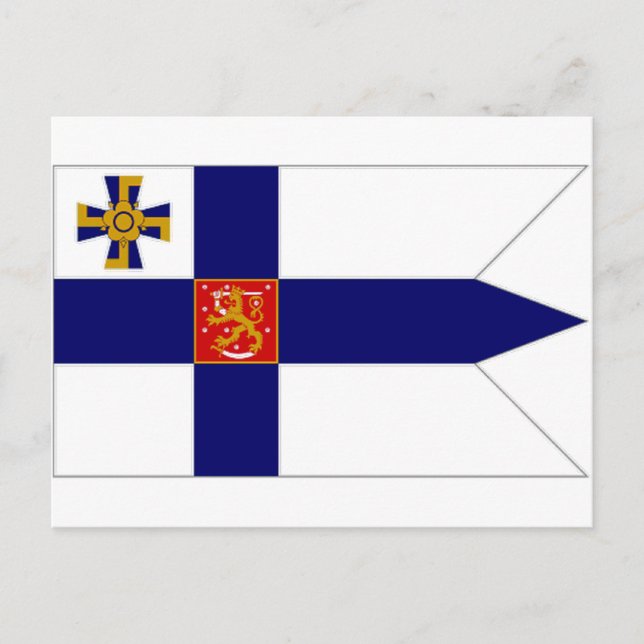 Postal Bandera del presidente de Finlandia (Anverso)