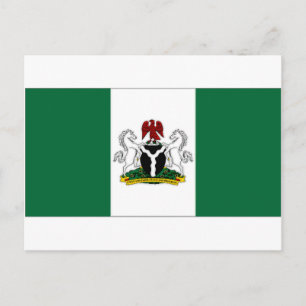 Postal Bandera del presidente de Nigeria