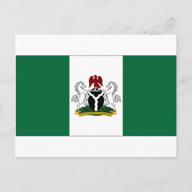 Postal Bandera del presidente de Nigeria (Anverso)
