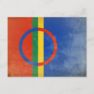 Postal Bandera del pueblo sami